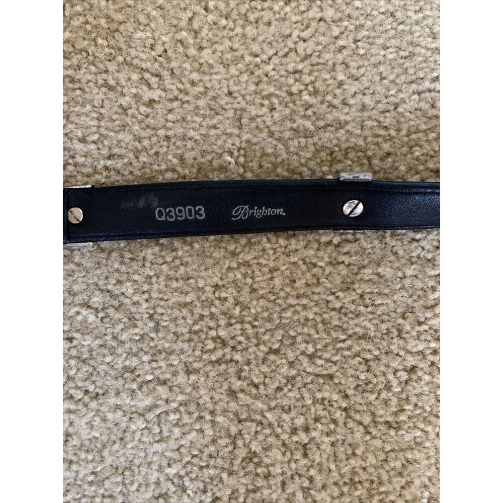 Brighton Women's Cheetah Zebra Fur/Leather Belt Silver Buckle/Trim # 03903 Sz 28 - Picture 6 of 7